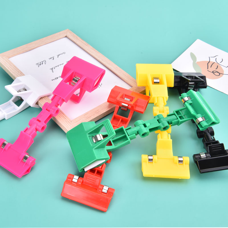 Double Head Rotatable Picture Holder Painting Clip Card Display Label Holder Name Label Racks Supermarket Display Stand Clips