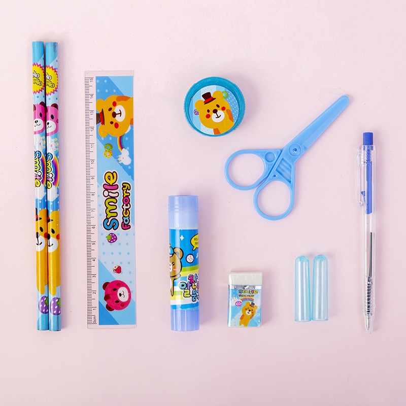 Creative student art stationery set gift box 10 piece set of school supplies kindergarten gift activity customization supplies