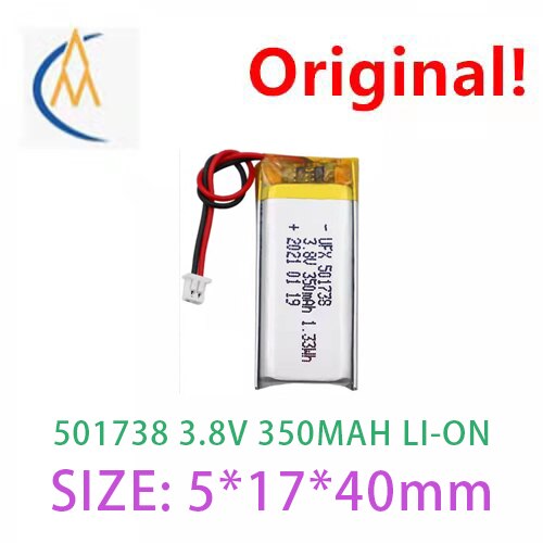 Led toy model with protection board ufx501738 3.8V 350mah beauty instrument battery and massage stick battery