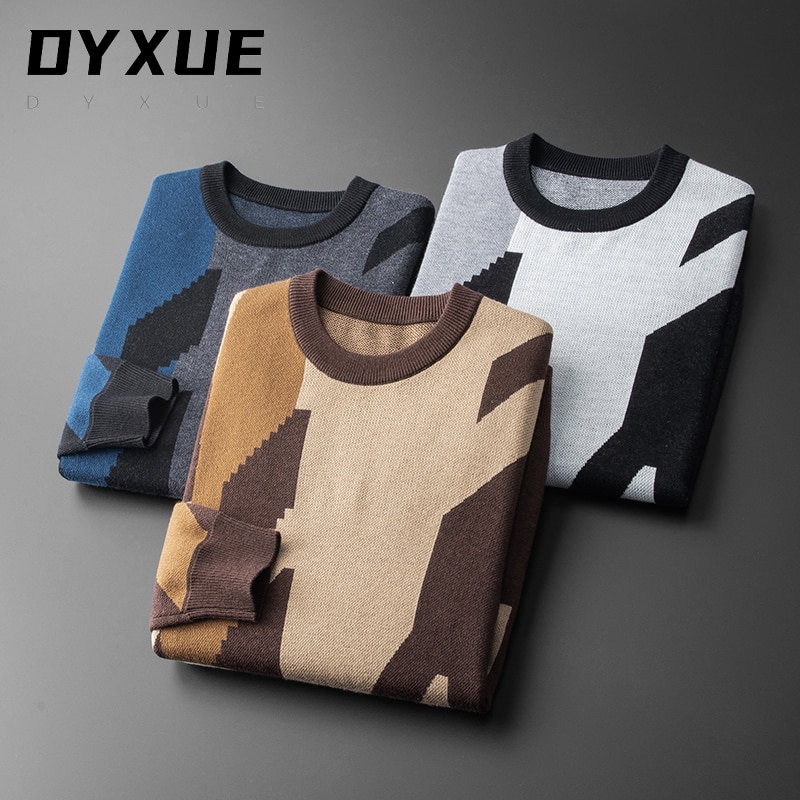 2021 Nwe Designer high-end autumn winter round neck knitted base brand casual fashion interior warm pullover sweater men Korean