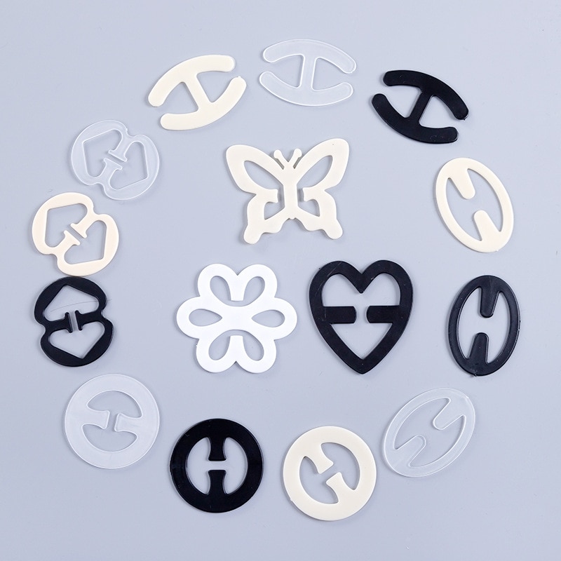 3ps New Invisible Bra Stealth Buckle Shadow-Shaped Underwear Fasteners Bra Back Intimates Accessories Clips Strap Holders