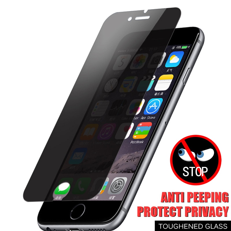 1PCS Anti Spy Tempered Glass Protective Film for IPhone 11 Pro 13 12Mini 6S 7 8 Plus SE XS Max XR X Privacy Screen Protector