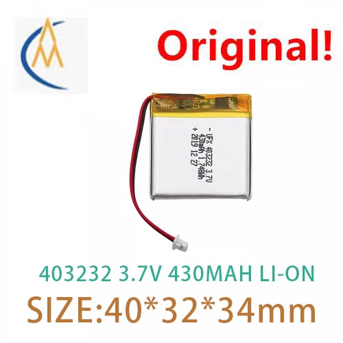 UFX403232 430 mah battery 3.7 v digital products toys with bluetooth headset acoustics sufficient capacity and durable protectio