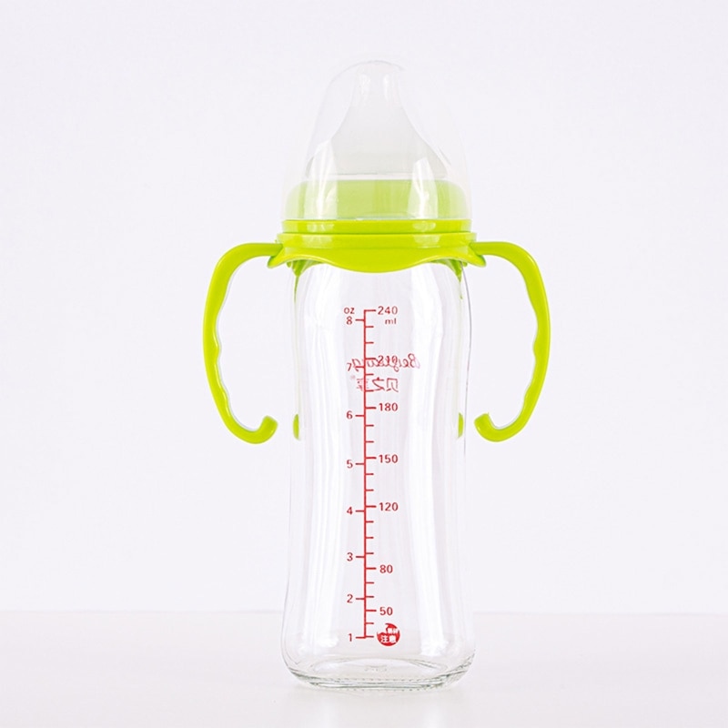 Baby Bottle Grip Handle Wide Caliber Milk Bottle Handle Compatible with Pigeon Feeding Bottle Accessories