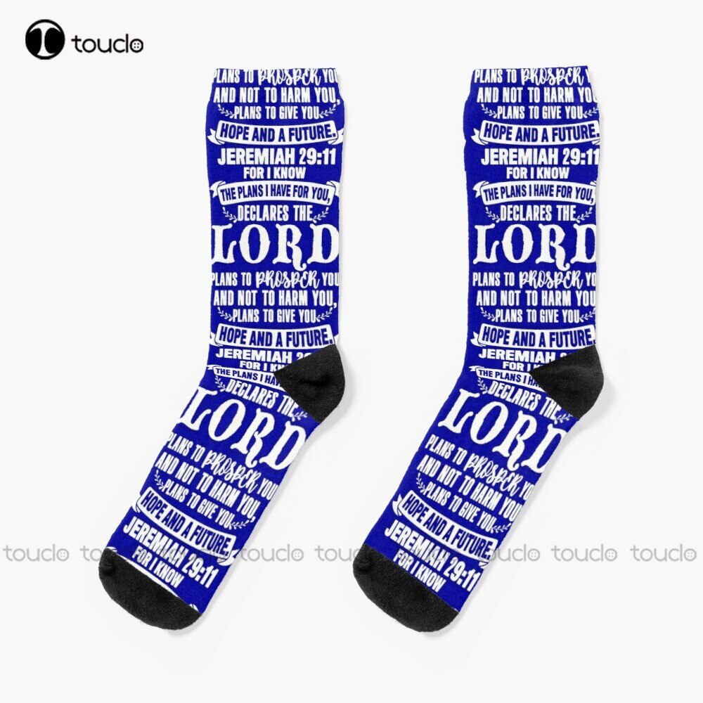 Jeremiah 29:11 Socks Slipper Socks Women Christmas Gift Unisex Adult Teen Youth Socks Custom 360° Digital Print Women Men