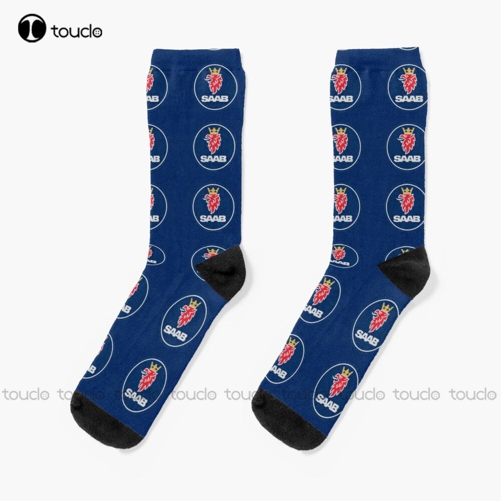 Saab Car Motors Vehicles Retro Old School Socks Mens Socks Christmas Gift Unisex Adult Teen Youth Socks Custom Women Men