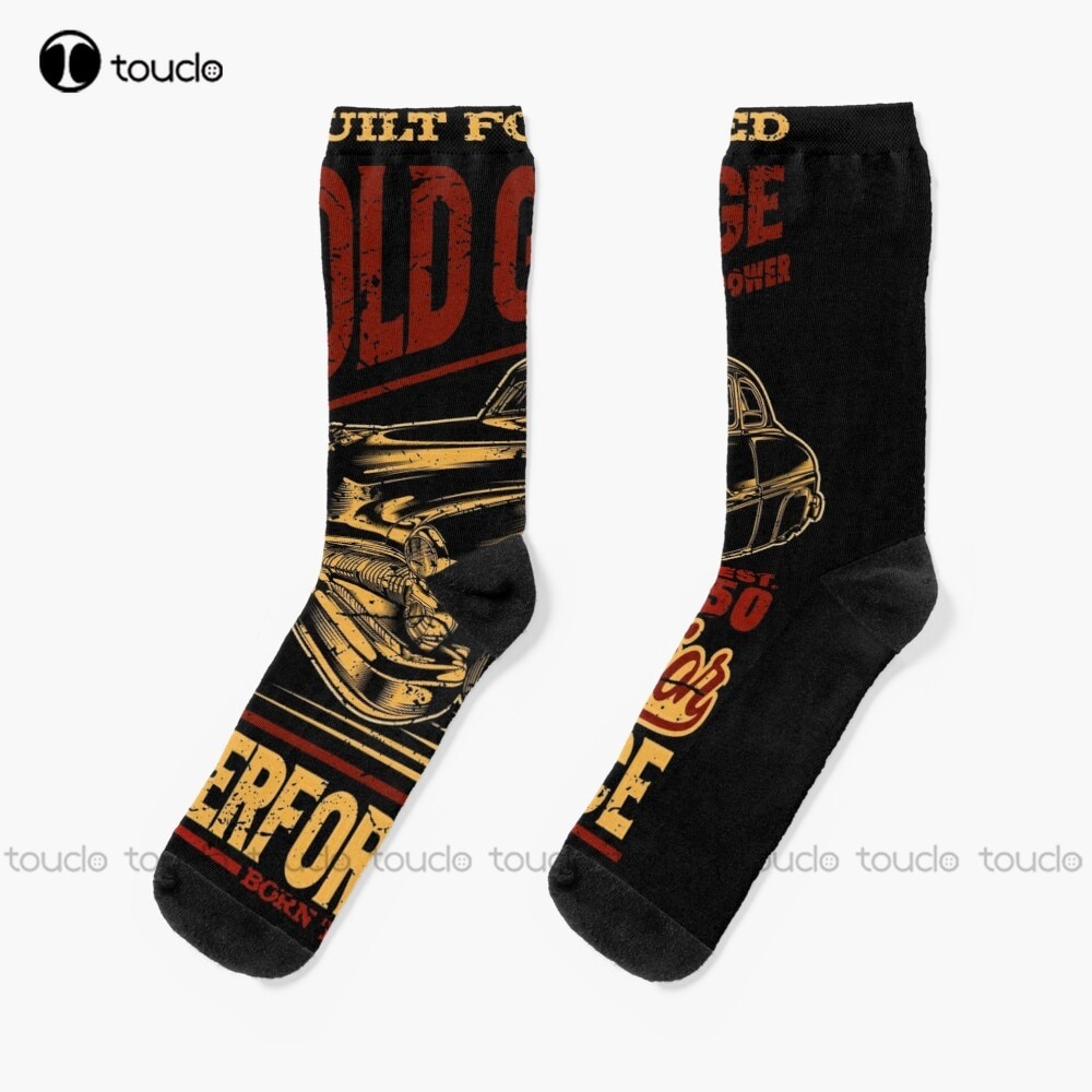 Old Garage Build For Speed Socks Anime Socks Christmas Gift Unisex Adult Teen Youth Socks Custom 360° Digital Print Women Men