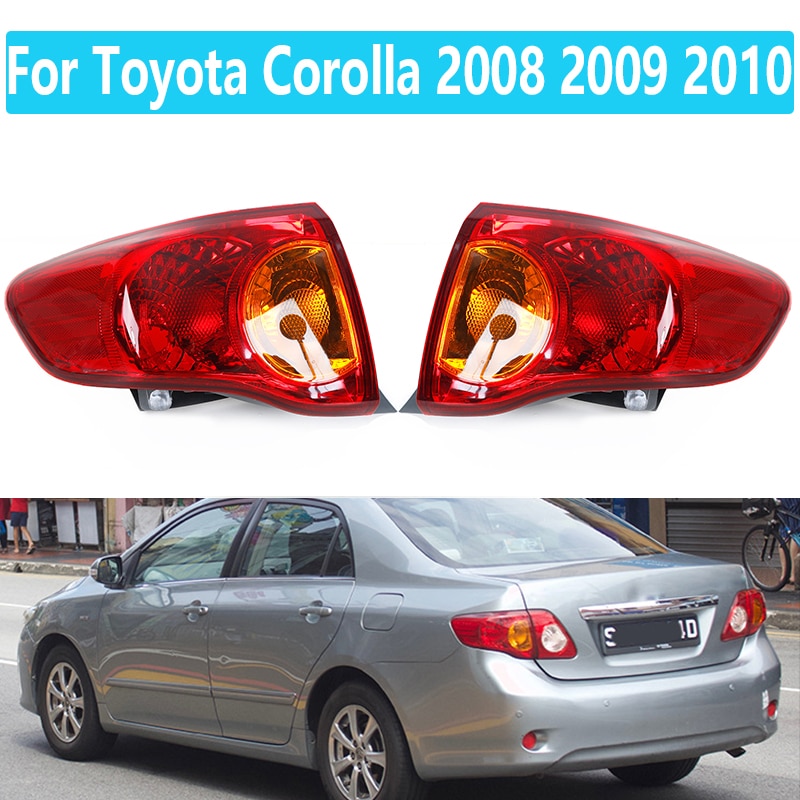 For Toyota Corolla 2008 2009 2010 Taillight housing Car Rear Brake Lamp Outer Side Tail Light Without bulb 8155002460