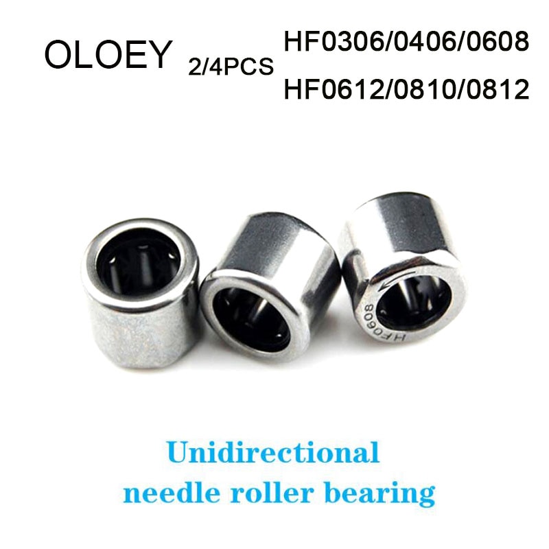 2-4PCS HF0306 HF0406 HF0608 HF0612 HF0810 HF0812 Single Way Needle Bearing One Way Roller Bearing With High Quality