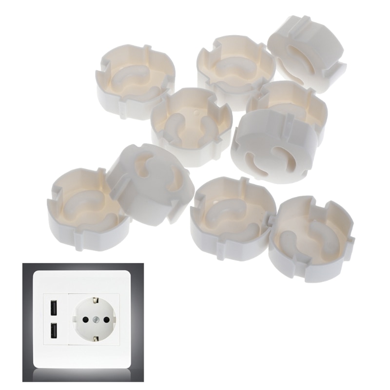 Flow new 10pcs Baby Safety Plug Socket Cover Protective Child Safety Plug Guard 2 Hole