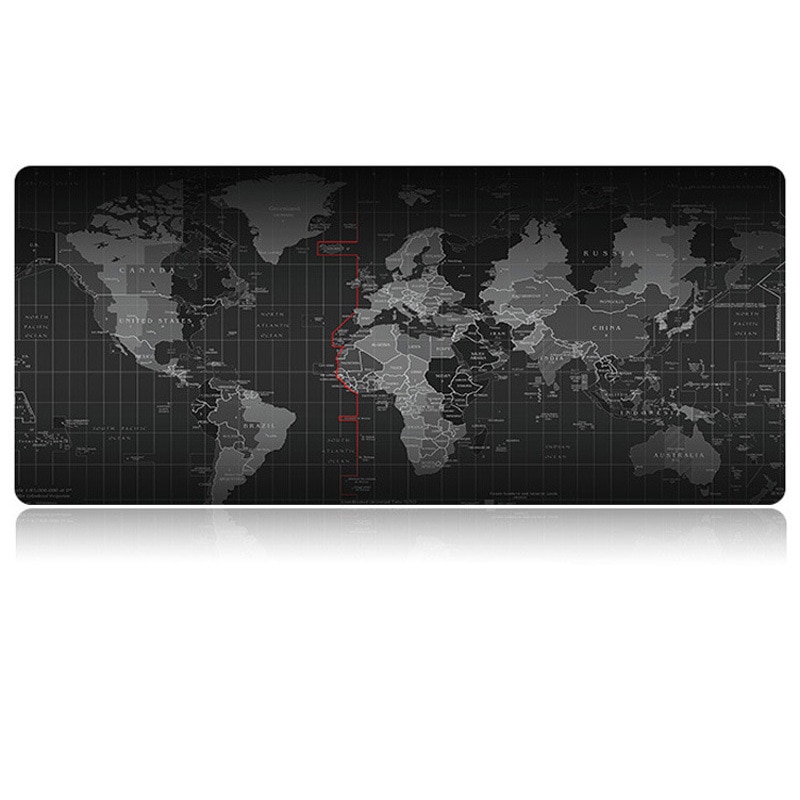 Gaming Mouse Pad New World Map Large Mousepad Gamer Accessories XXL Anti-slip Natural Rubber PC Computer Keyboard Desk Mat