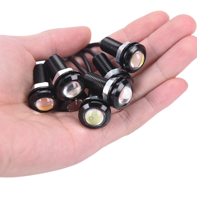 1pcs 12V LED 18mm Eagle Eye Light High Power lamp Daytime Running Light parking lights Auto Fog bulb Backup DRL car styling