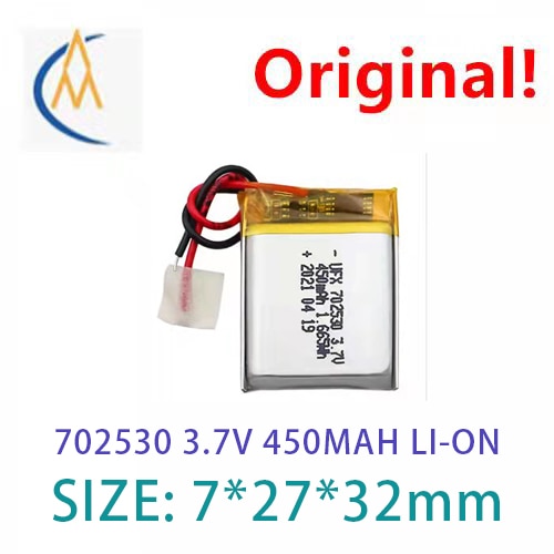 Polymer lithium battery 702530 450mah 3.7V beauty instrument intelligent translator potentiometer led toy model