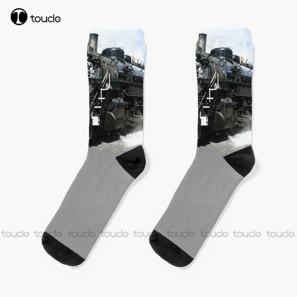Vintage Steam Train Socks Pink Softball Socks Unisex Adult Teen Youth Socks Christmas Gift Custom Hd High Quality Fashion New