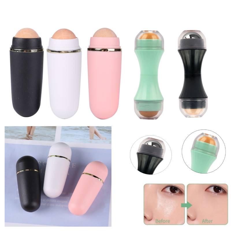 Natural Volcanic Roller Oil Control Rolling Stone Face Oil Absorbing Roller Volcanic Stone Summer T-zone Oil Blemish Remover