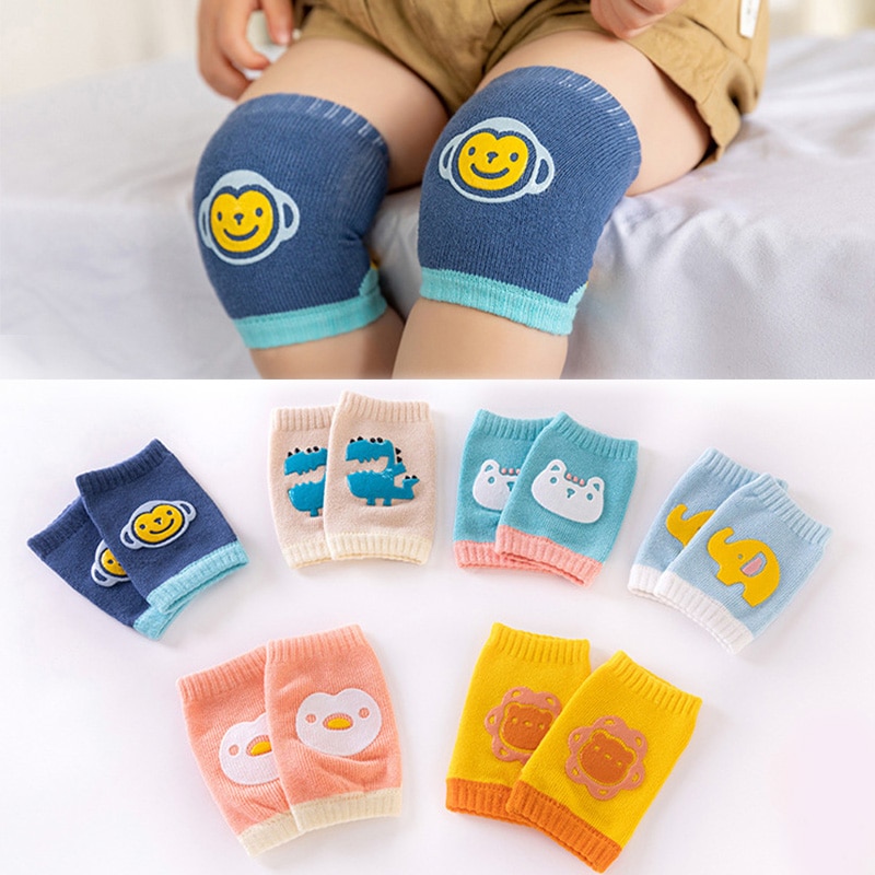 Girls Boys Kids Non Slip Crawling Elbow Infants Toddlers Baby Accessories Cartoon Knee Pads Protector Safety Kneepad Leg Warmer