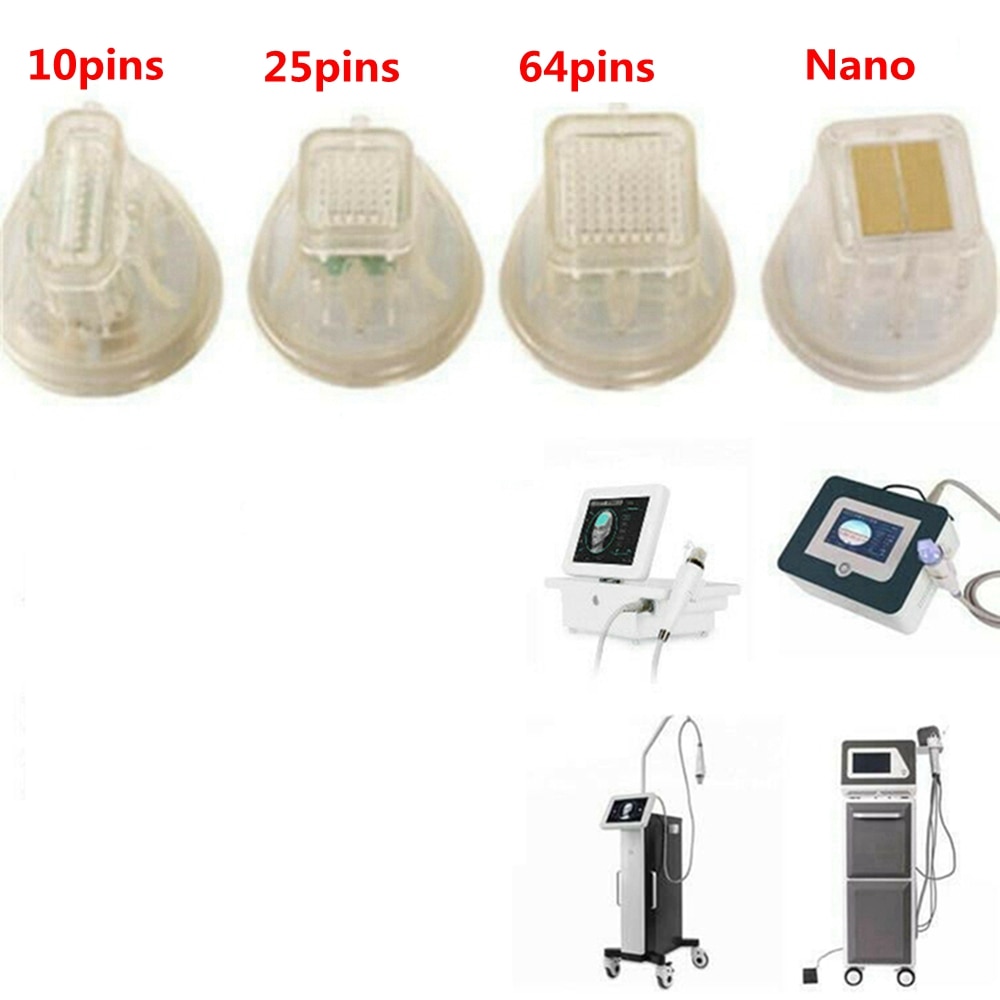 Disposable Consumable Cartridge Needle Tattoo Beauty Fractional RF Microneedle Gold Cartridge 10pin 25pin 64pin and Nano