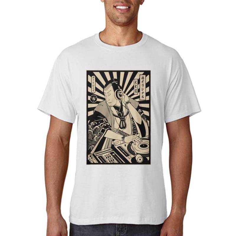 Dj Samurai T-Shirt Fashion Disco Samurai Japanese Gift T-Shirt Men 2020 New Print Men T Shirt Summaer Awesome Shirts