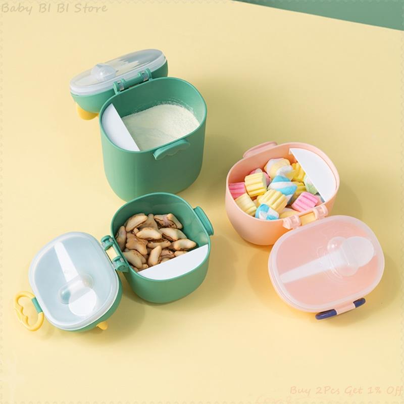 400ml/800ml Baby Formula Dispenser with Scoop Milk Powder Storage Box Infant Essential Cereal Snacks Container for Toddle