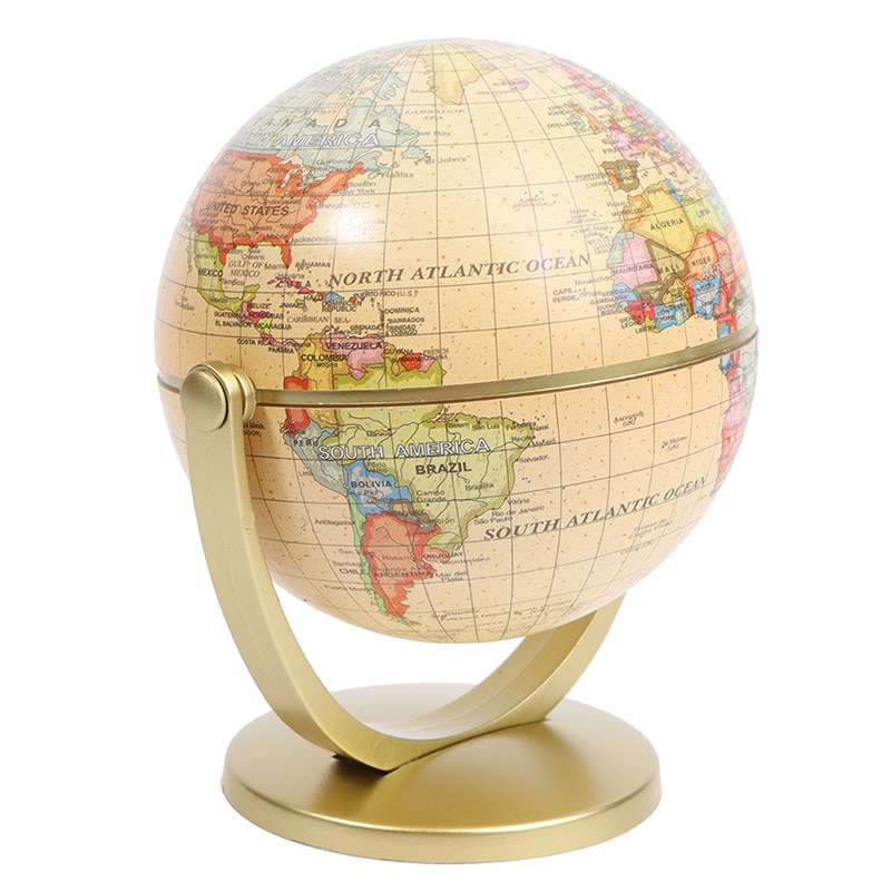360 Degree Rotating World Globe Desktop Decor Geography Education School Supplie 2022 New Year Gifts