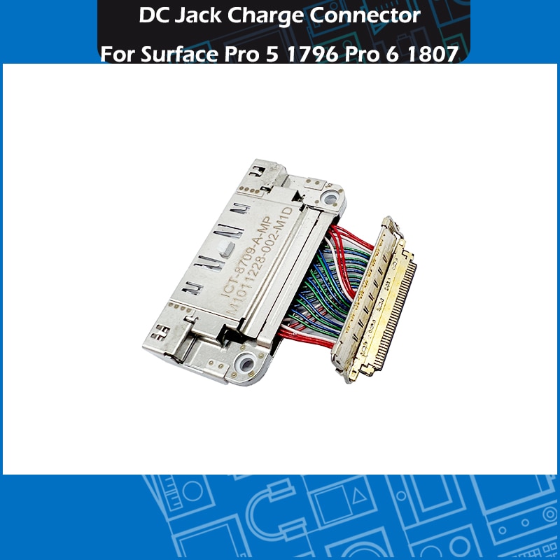 Tablet Dock Port Charging For Microsoft Surface Pro 5 1796 Pro 6 1807 DC Power Jack Charge Connector Replacement