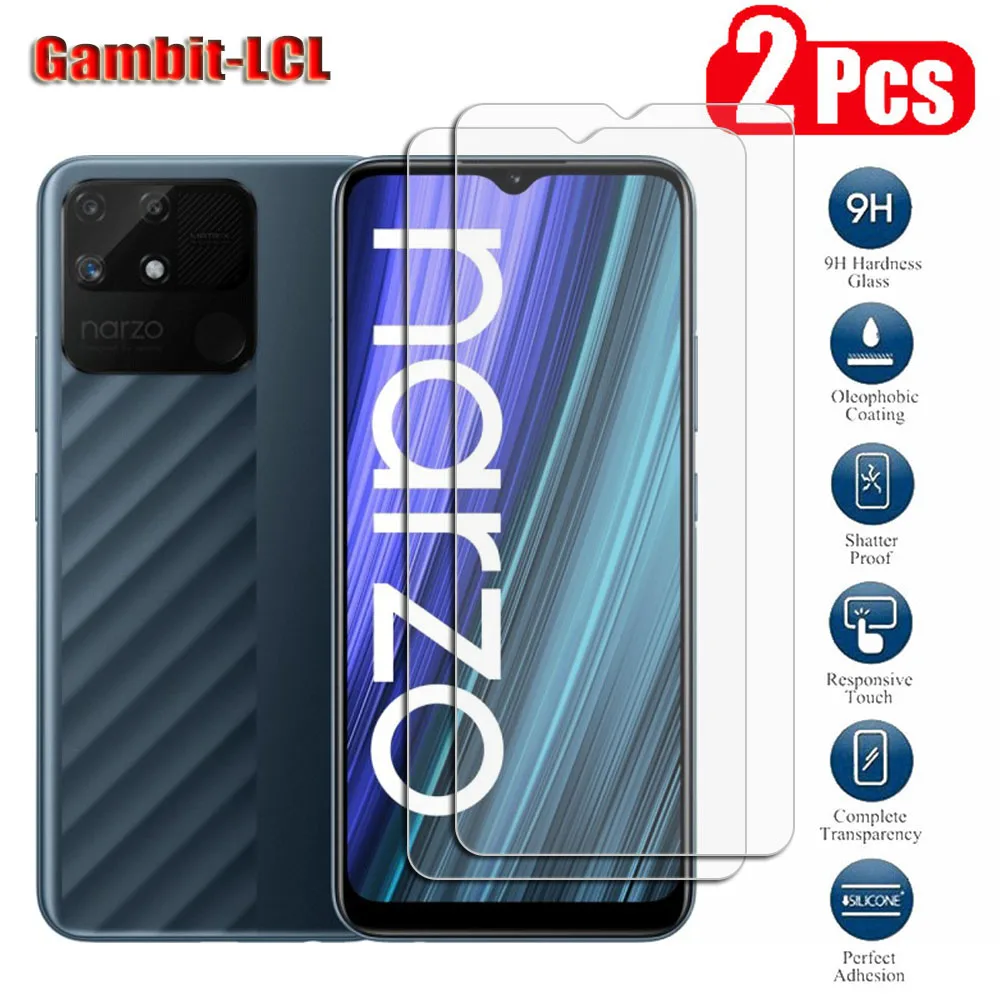 HD 9H Original Protection Tempered Glass For Realme Narzo 50A 30A 6.5" RMX3430 RMX3171 Screen Protective Protector Cover Fi