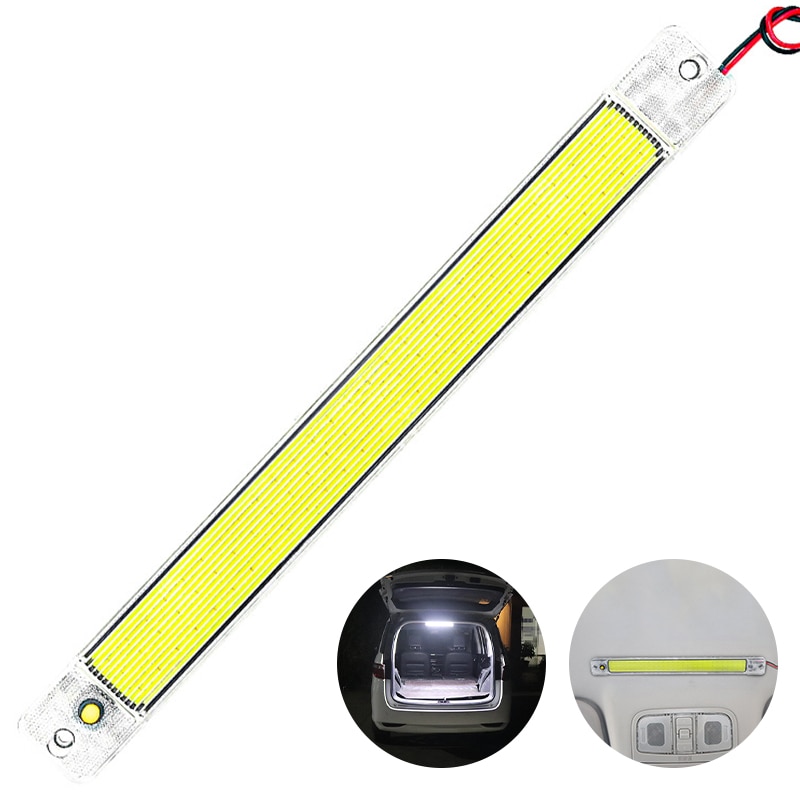84 LED 10W Car Interior Led Light Bar White Light Tube with Switch for Van Lorry Truck RV for Camper Boat Indoor Ceiling Light