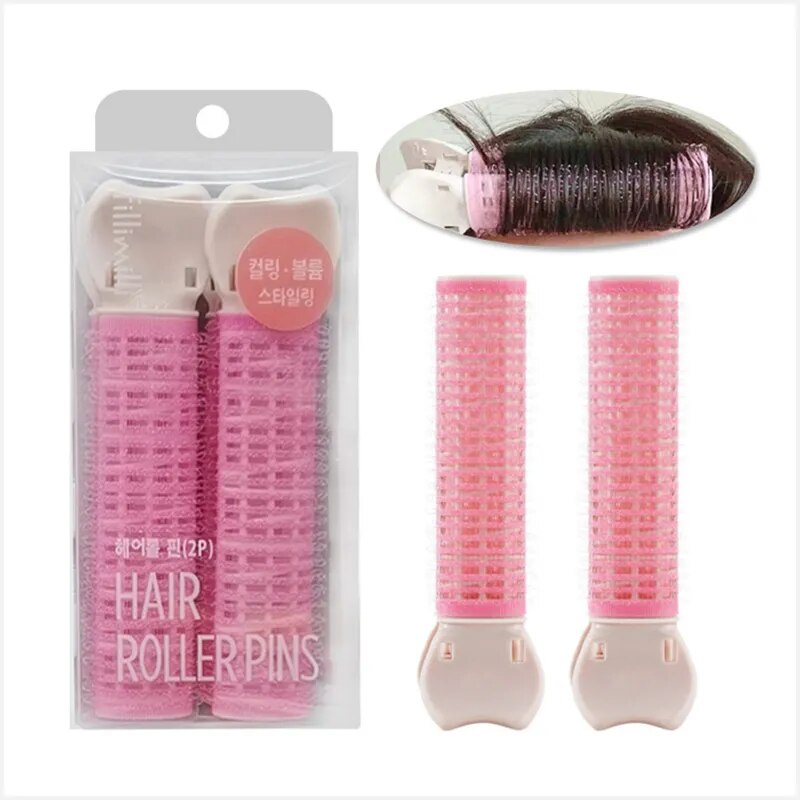 2Pcs Volumizing Hair Root Clip Natural Fluffy Hair Clip DIY Self Volume Curler Fluffy Clamps Rollers Hair Root Hair Styling Tool