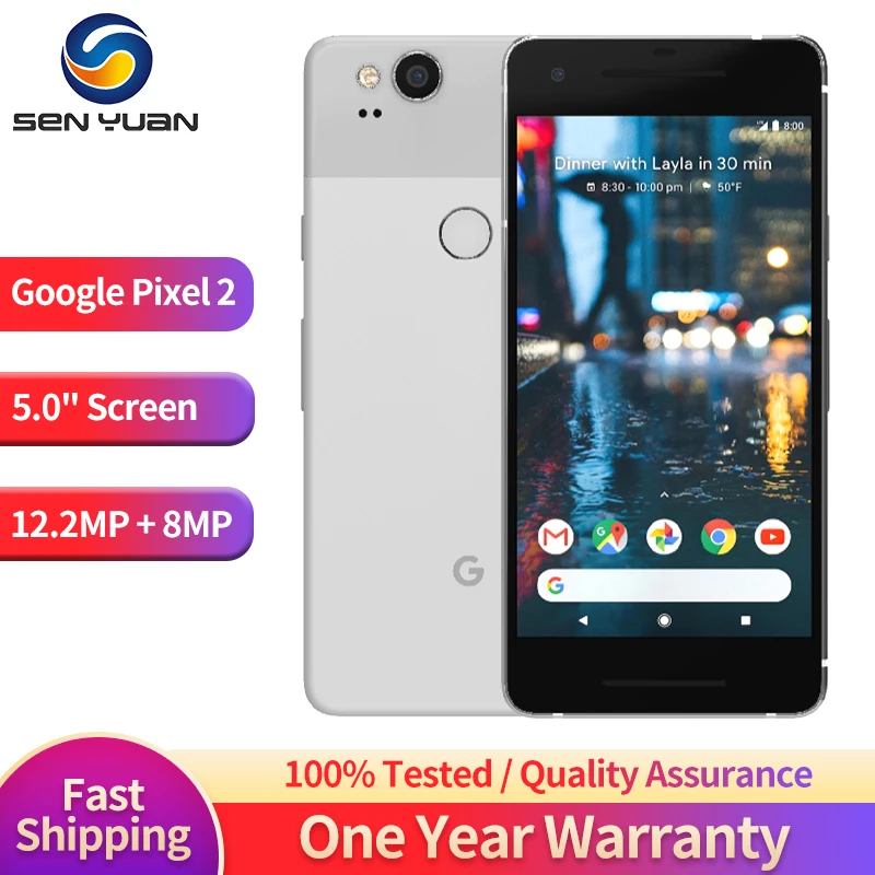Original Google Pixel 2 pixel 2xl 5.0'' inch Octa Core 4G LTE Android 2XL cellphone 4GB RAM 64GB 128GB ROM Google Pixe