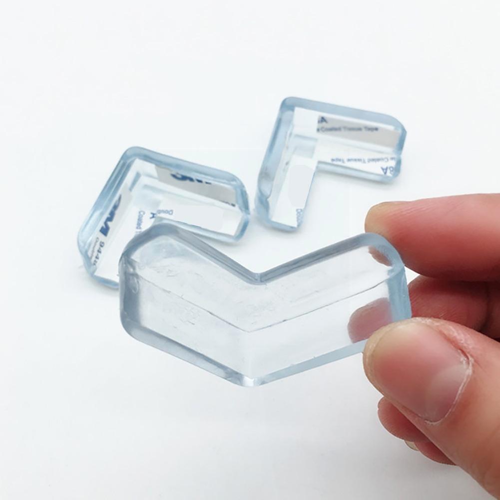 4pcs Silicone Protector Table Corner Edges Anti-collision Baby Strip Collision Children Safety Cover Home Strips A3l6