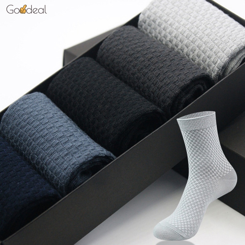 Goodeal Brand Men's Socks Long Short Ankle Socks for Men Set For Business Solid Color High Quality Sock Plus Size EU 38-47