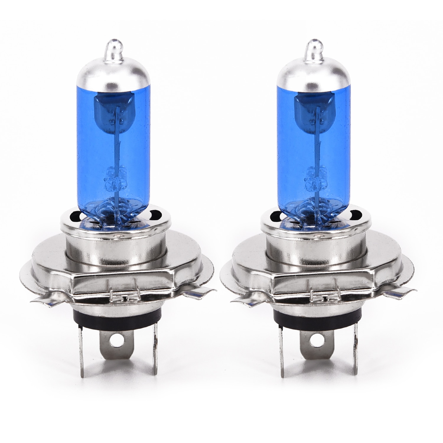 2pcs/lot H4 100W 6000K Car Xenon Gas Halogen Headlight Headlamp Lamp Bulbs Blue Shell Car Light Accessories Wholesale