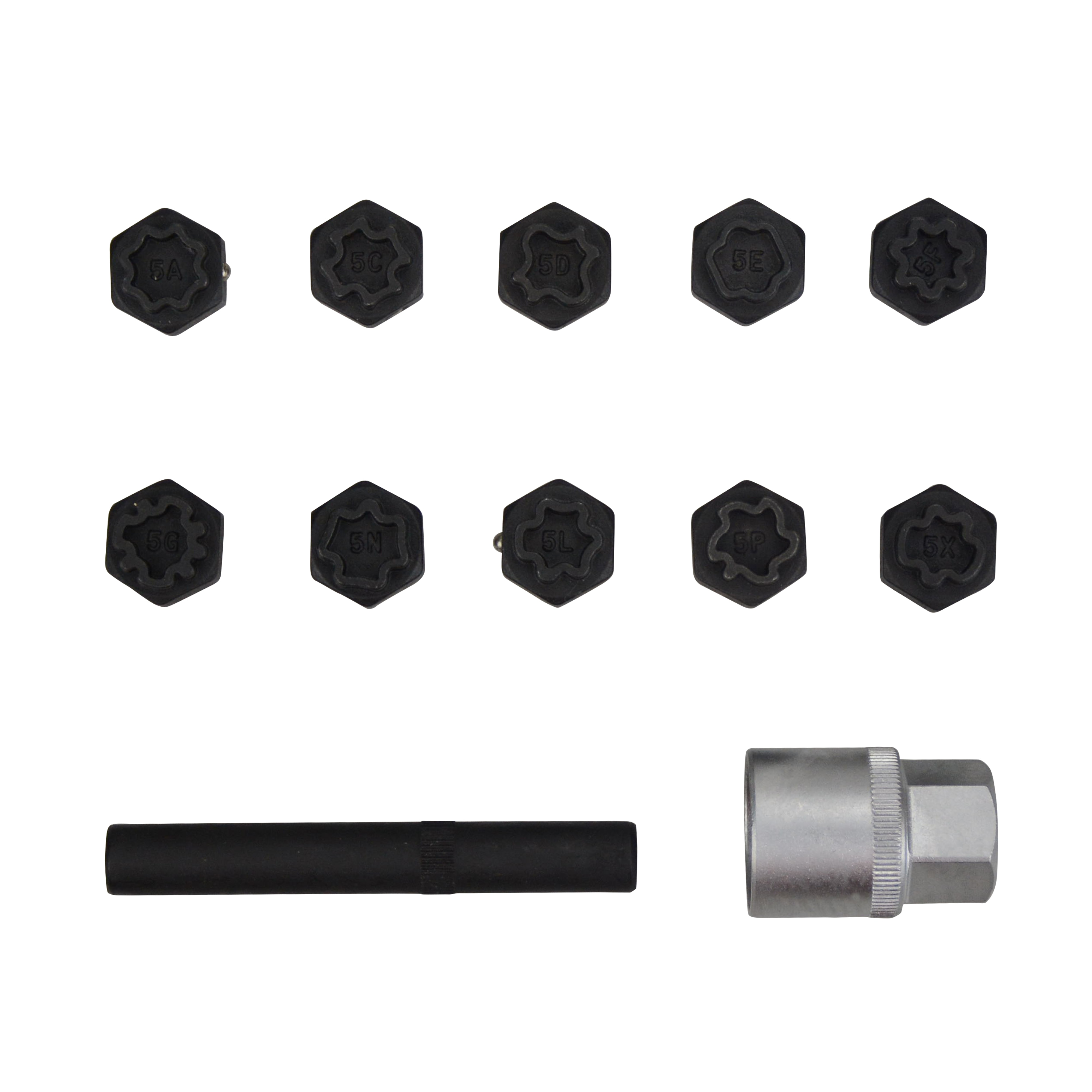 AUTOOL Automotive Anti Theft Wheel Lock Lug Nuts Removal Set installation Removal Socket Tool Set Compatible for Mercedes Be
