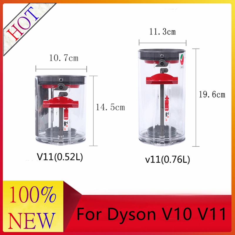 Original para Dyson V10 V11 aspiradora inalámbrica de mano, accesorios de edición, piezas de repuesto para taza de polvo