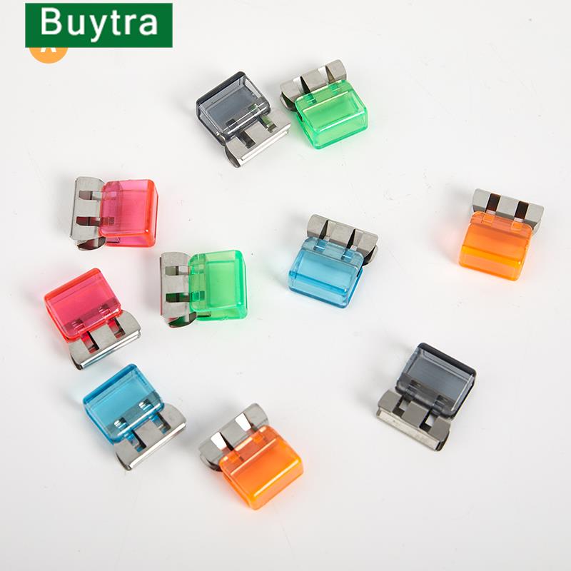 Candy Color Binder Clips For Book Decorative Clip Set School Stationery Kawaii Colorful Sliding Clip Paper Clips 10 pcs/lot