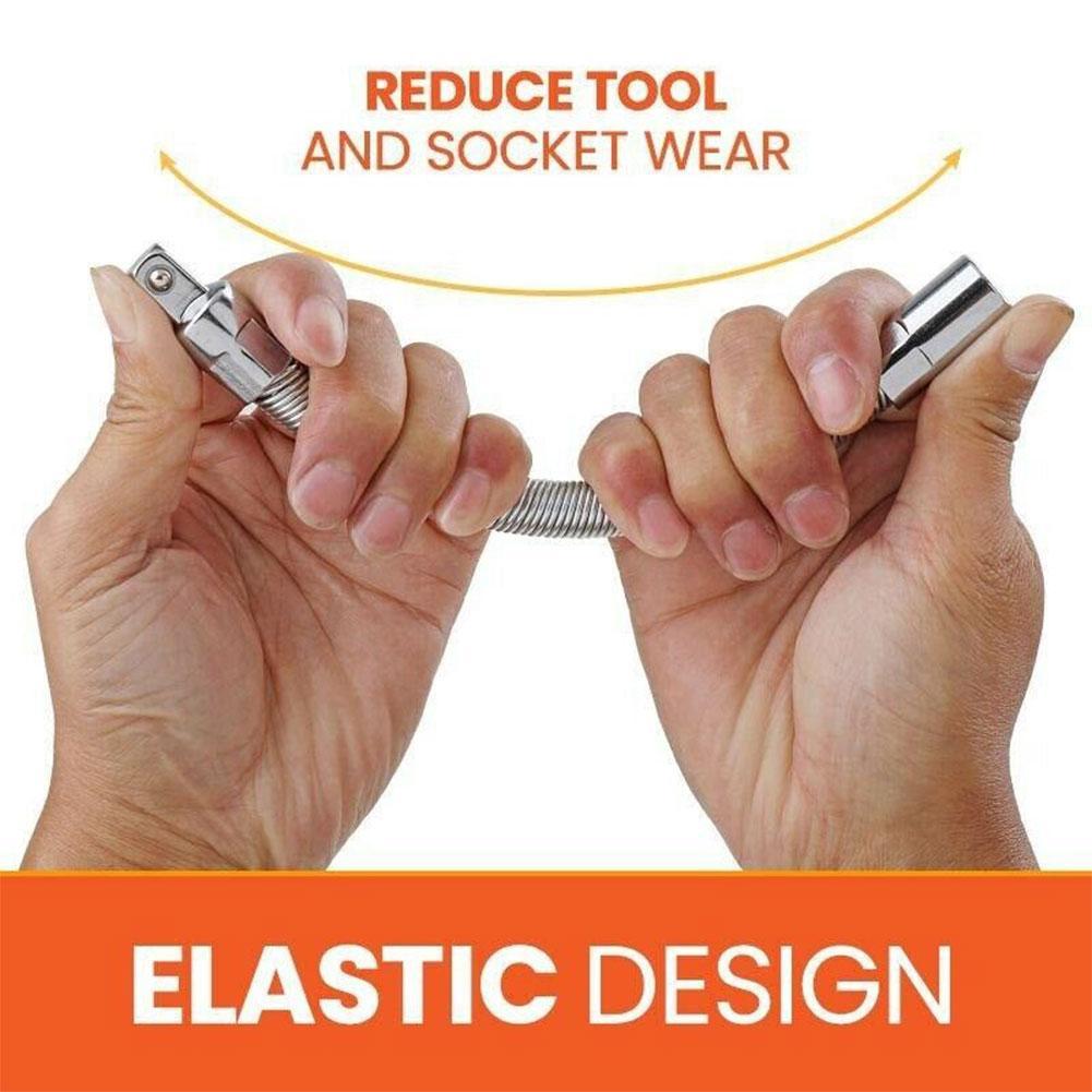 Electric Wrench Sleeve Universal Extension Rod Bendable Flexible Shaft Flexible Universal Linkage Plus Force Rod Dropshipping