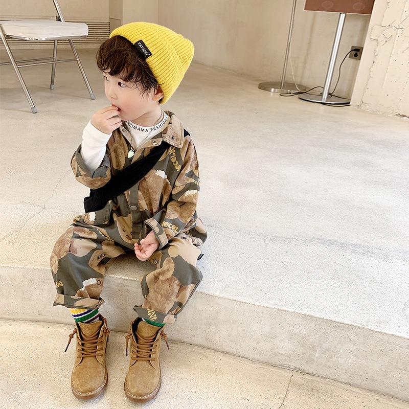 New Children's One-piece Autumn Children's Solid Color Baby Romper Spring & Autumn Unisex Fashion Cartoon Bodysuit