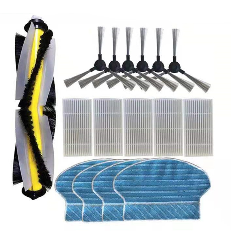 Main brush HEPA Filter Side Brush Mop Cloth Applicable for Proscenic 790T 780T Robot Vacuum Cleaner Accessories