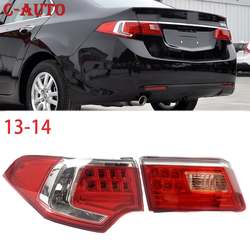 Rear Bumper LED Tail lamp Taillight Rear Reverse Turn Signal Indicator Brake Stop Lamp For HONDA Spirior Accord Euro 2013 2014