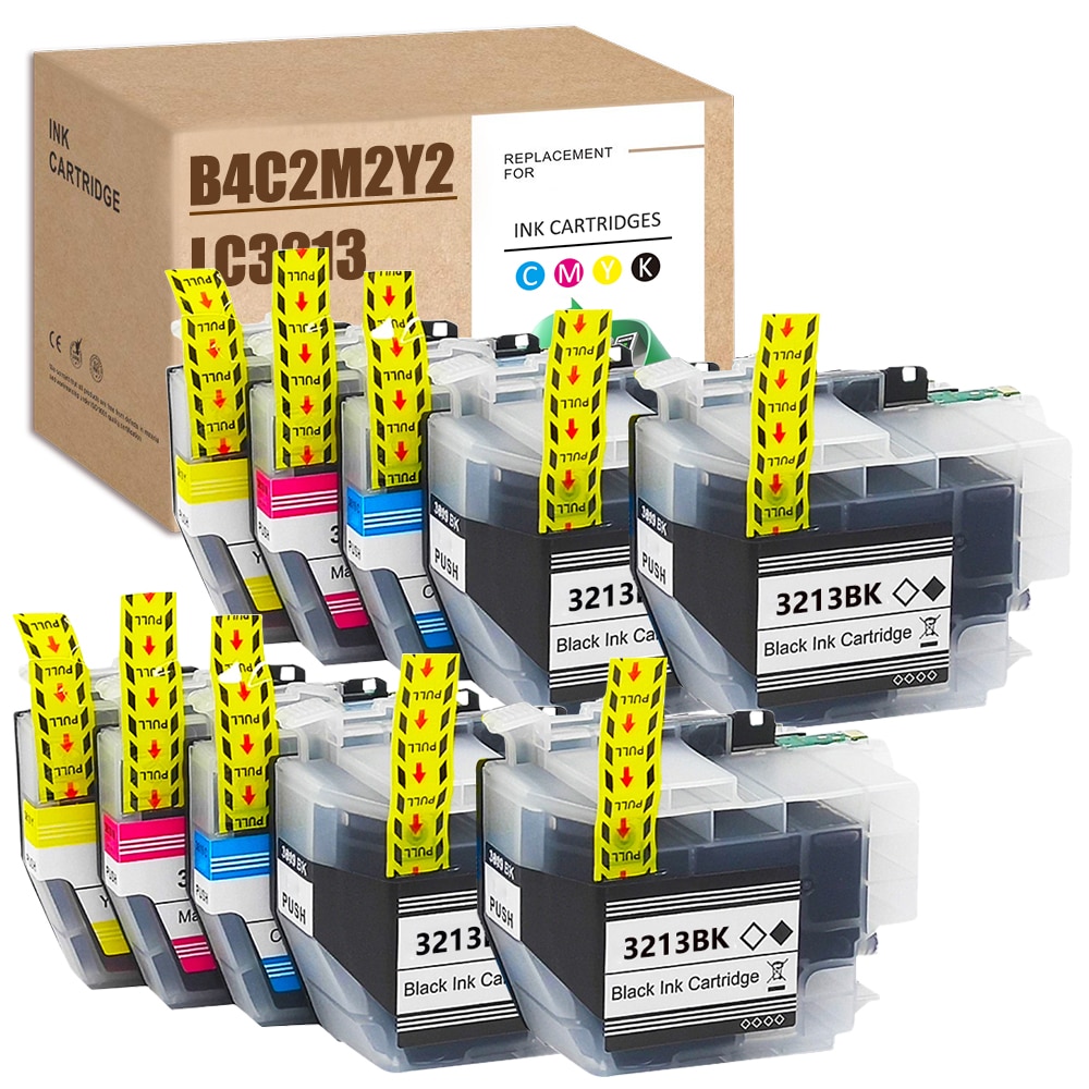 HS 10x For Brother LC3213 LC3211 LC 3213 LC 3211 MFC-J497DW DCP-J572DW MFC-J890DW MFC-J491DW DCP-J772DW DCP-J774DW MFC-J895DW