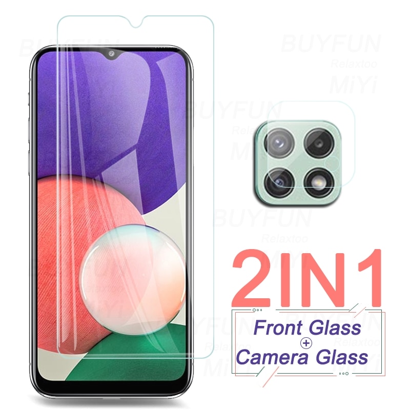 armor safety protective glass for samsung a22s 5g glass screen protector sumsung galaxy a22s a 22s 22 s 2021 5g camera lens film