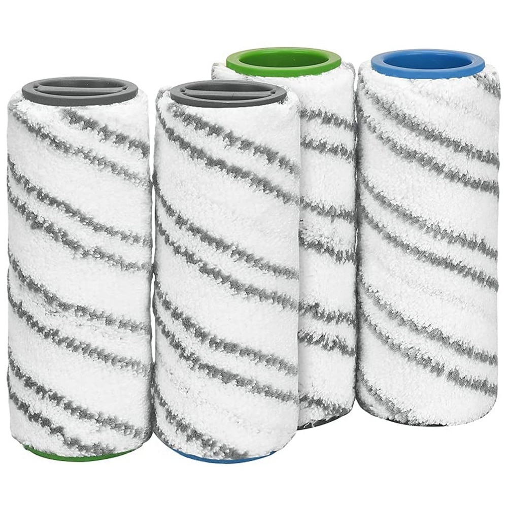 4 Pieces Set of Rollers for Karcher FC5 FC7 FC3 FC3D Electric Floor Cleaner Replacement Rollers 2.055-007.0 Gray