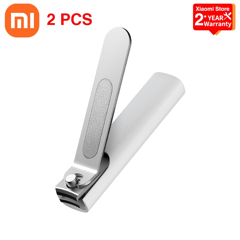 Xiaomi Mijia Stainless Steel Nail Clipper With Anti splash cover Trimmer Pedicure Care Nail Clippers Professional File
