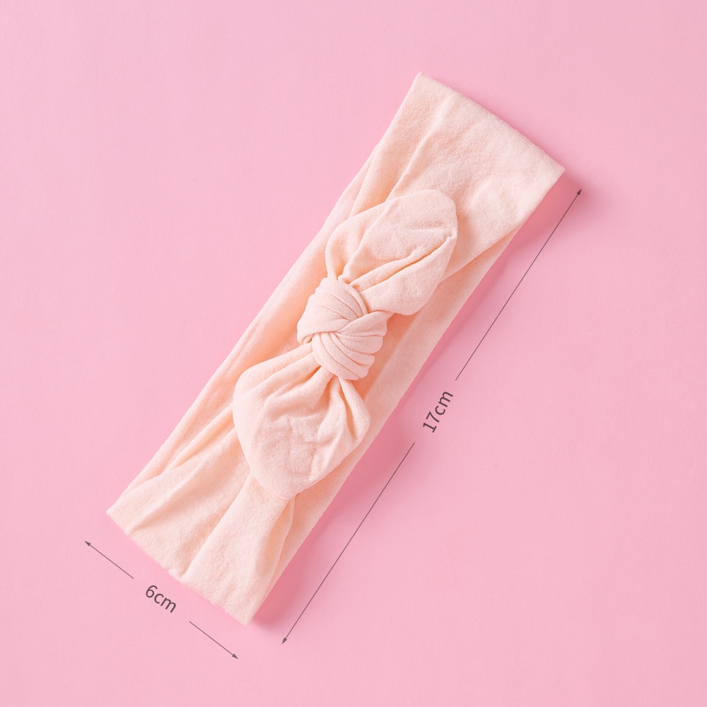 Candy Color Baby Headband Elastic Nylon Turban Kids Headbands Rabbit Ears Hair Bands Children's Headwear Baby Hair Accessor