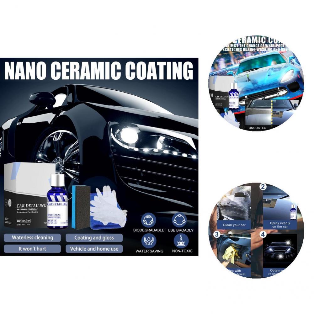 Gloss Paint Kit Water-resistant Long Lasting Prevent Mark Mirror Paint Protection Car Kit Ceramic Coating Kit for Driver