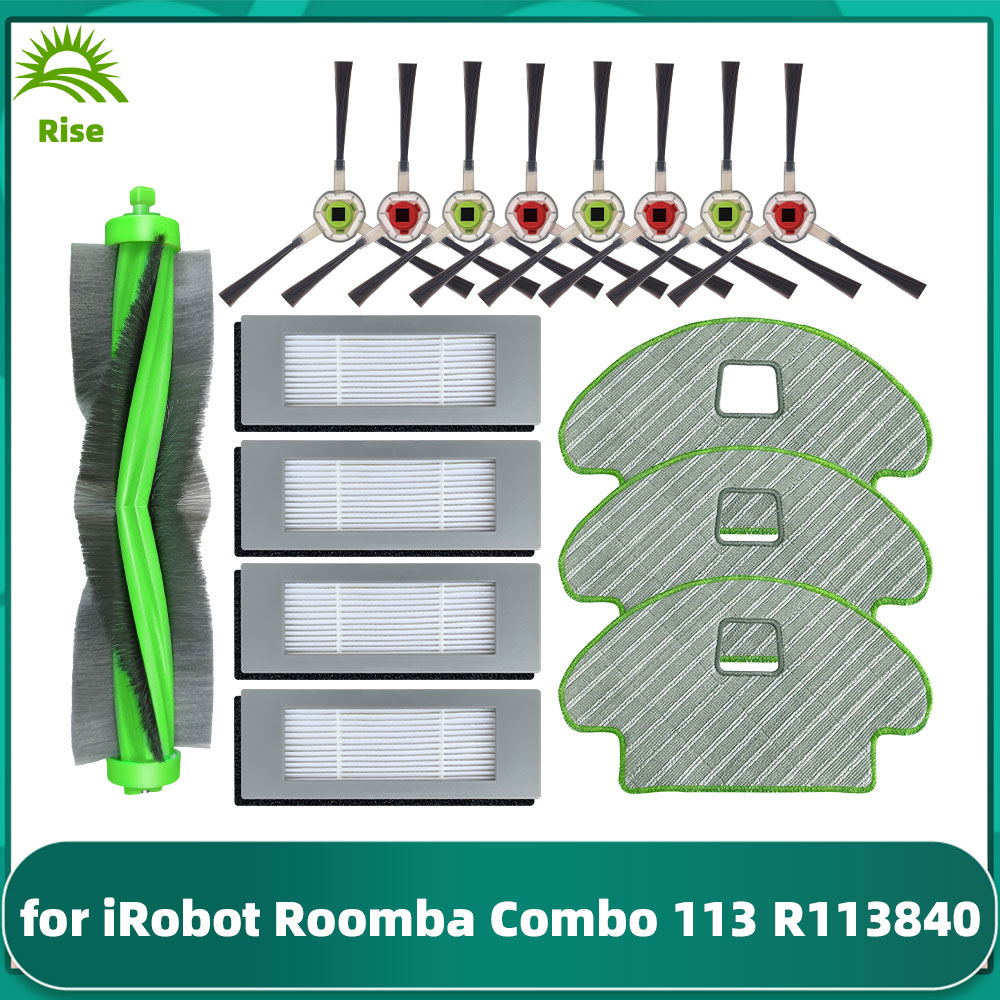 For iRobot Roomba Combo 113 R113840 Main Side Brush Hepa Filter Mop Cloths Replacement Part Robotic Vacuum Cleaner Accessories