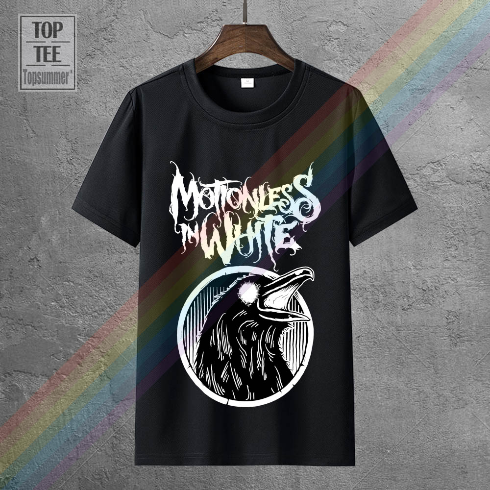 Motionless In White Men'S Raven T-Shirt Blacknew T Shirt Spring Summer