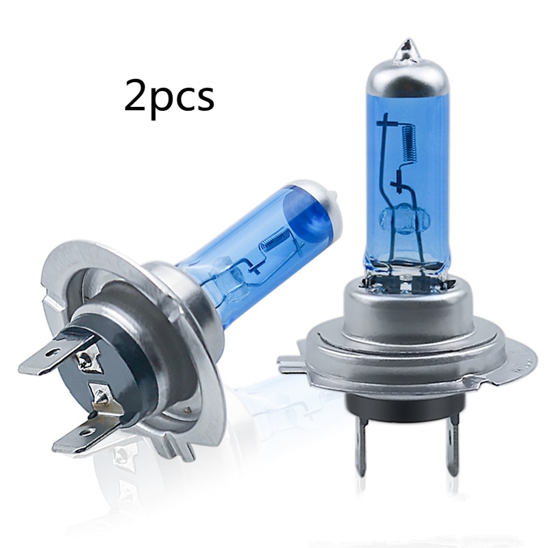 2PCS H7 55W/100W 12V Super Bright White Fog Lights Halogen Bulb High Power 6000k Car Headlights Car HeadLight Replacement Bulb