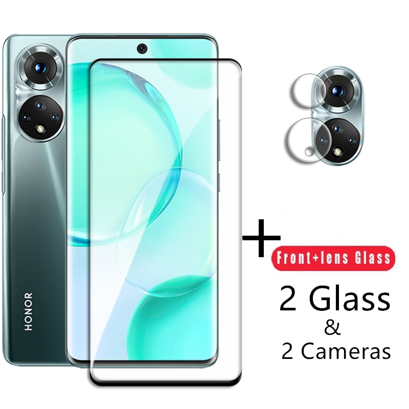 Tempered Glass For Honor 50 Glass 3D Full Curved Cover Glass For Honor 50 Screen Protector For Honor 50 60 Magic3 Pro Lens Film