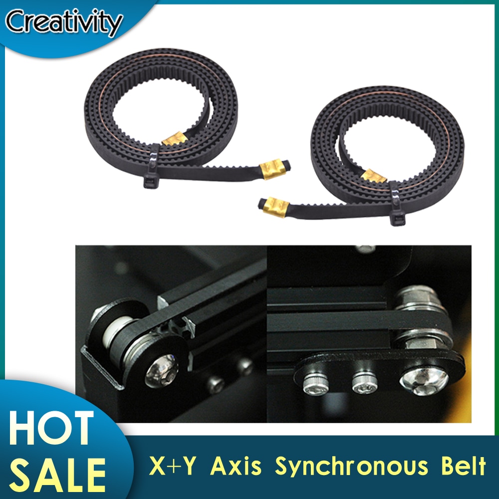 X+Y Axis Synchronous Belt GT2 Width 6mm Open Timing Belt Terminal 2GT Rubber Belt For Ender-3 Ender 3 Pro Ender 3 V2 3D Printer